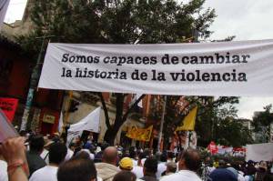April 9 Peace Rallies in Bogota  Photo Courtesy of Giovanni Moreno C. 